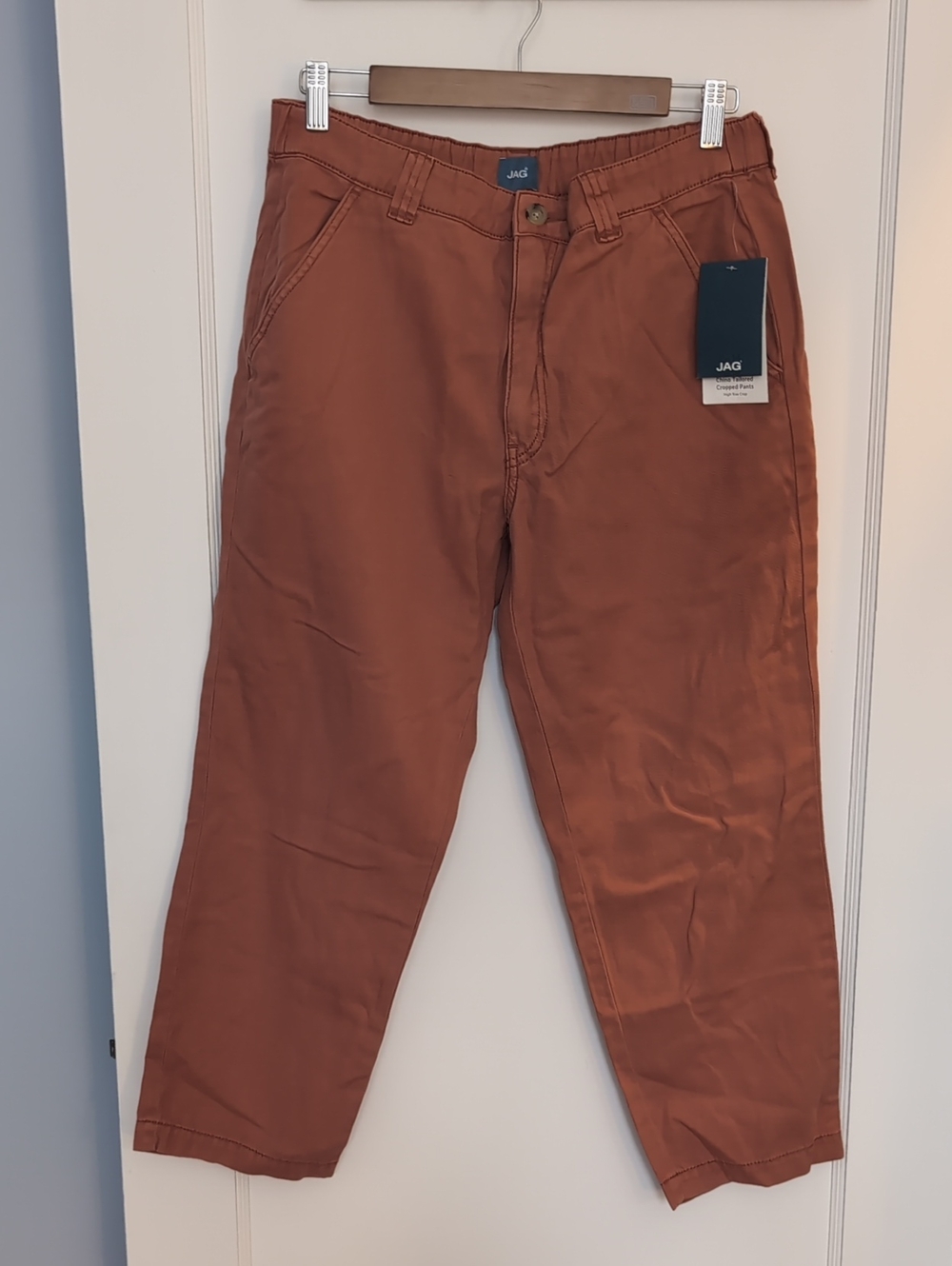 Jag Jeans Chunk Tailored Cropped Ankle Pants in Chutney
